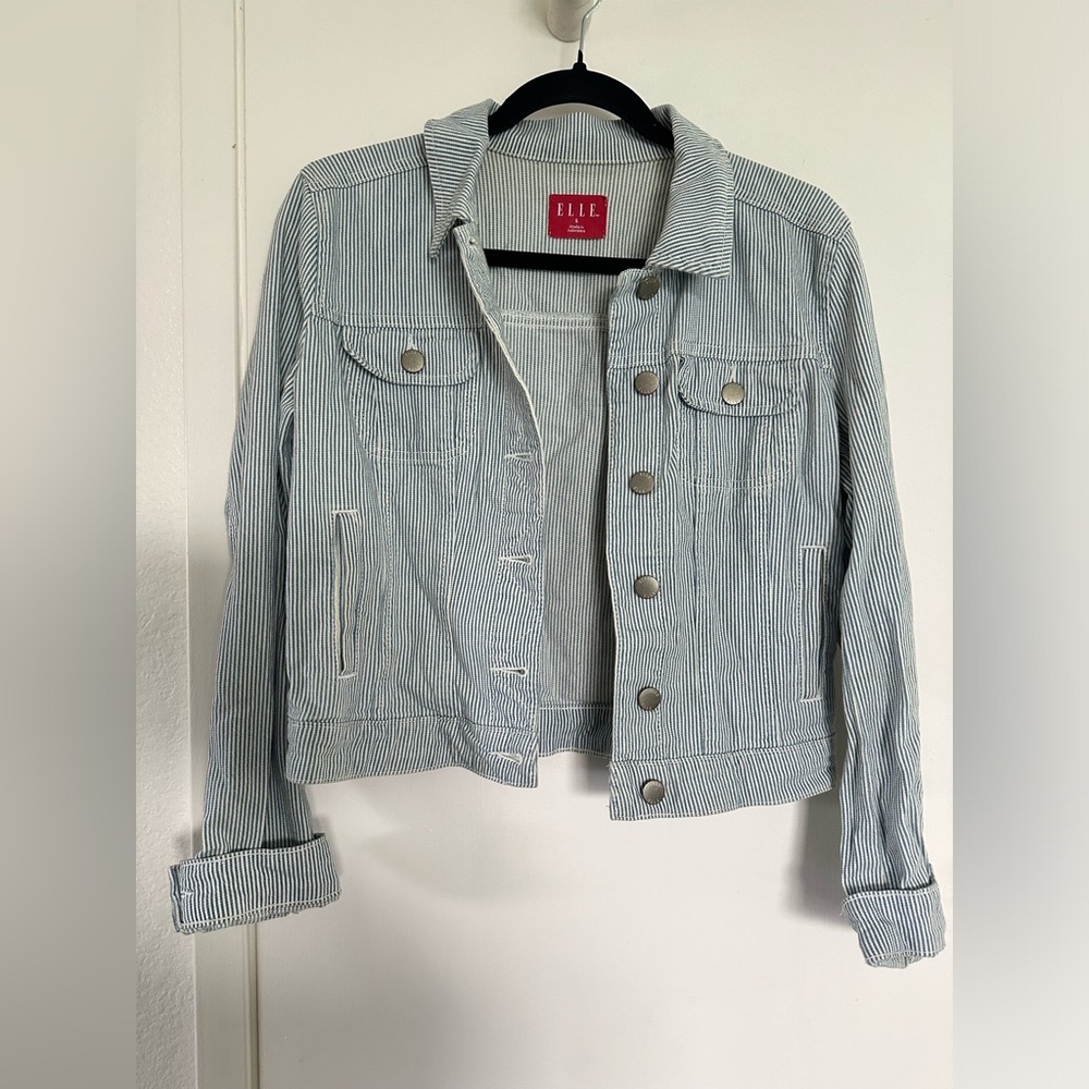 Elle railroad stripe jacket